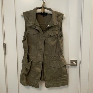 Banana Republic Longline Green Vest
